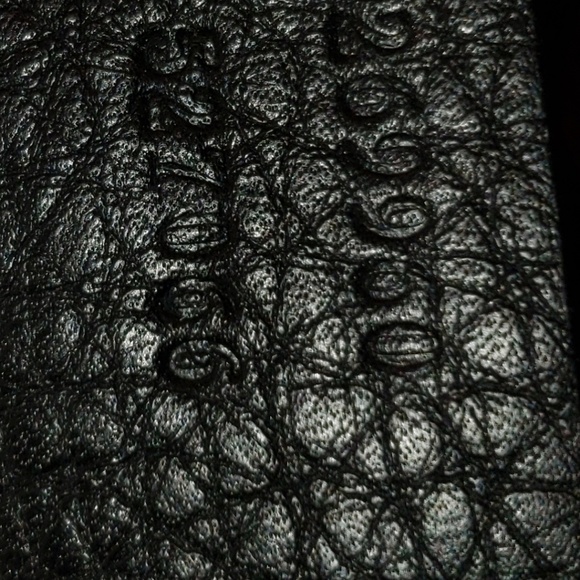 🇮🇹👜GUCCI BLACK LEATHER RIDE SHOULDER BAG - Picture 6 of 8